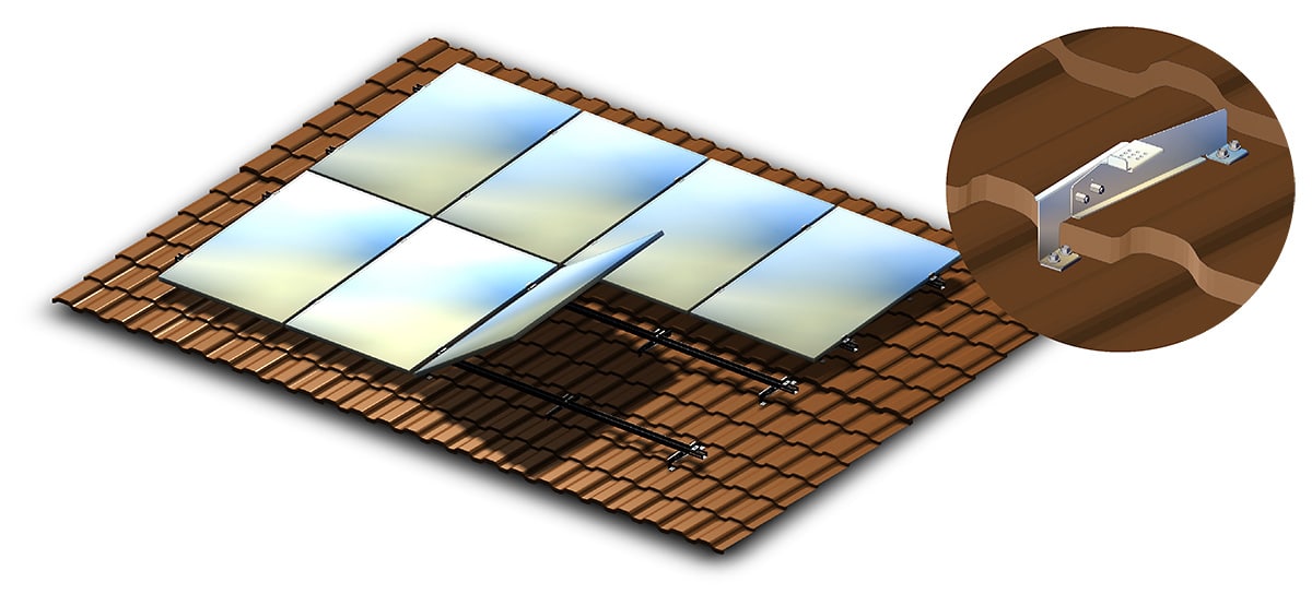 Finelcomp Oy | Solarclick - Solar panel mounting system